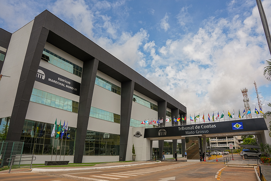 Sobre o Fórum (Foto da Fachada do TCE-MT)